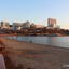 The sports embankment in Vladivostok, Sunset coming soon