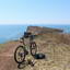Cycling on the Russian island, Cape Tobizina
