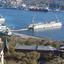 Observation platform of the Eagle's Nest in Vladivostok, You can see the ship repair plant and the Tsarevich Embankment